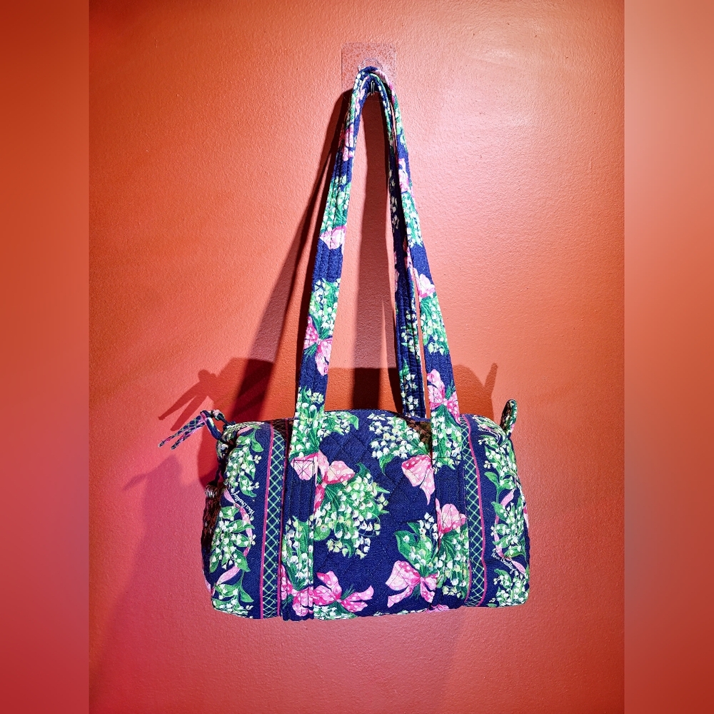 Vera Bradley Small Duffle Bag Return to Happiness Print Fall 1999 New